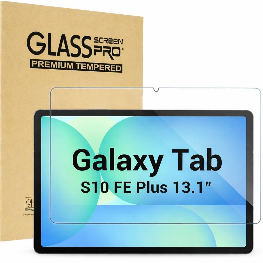Grabist Screen Protector for Samsung Galaxy Tab S10 FE Plus 2025 13.1 inch, Hardness Tempered Glass Screen Film Guard for Tablet S10 FE+ (SM-X620/ X626/ X626B) 13.1"