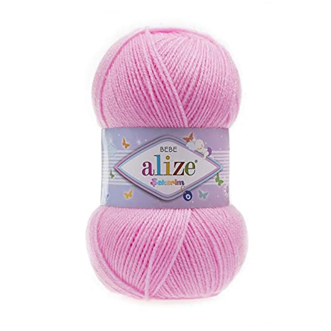 Alize SEKERIM BEBE Pink 191 - Crochet and Knitting Yarn