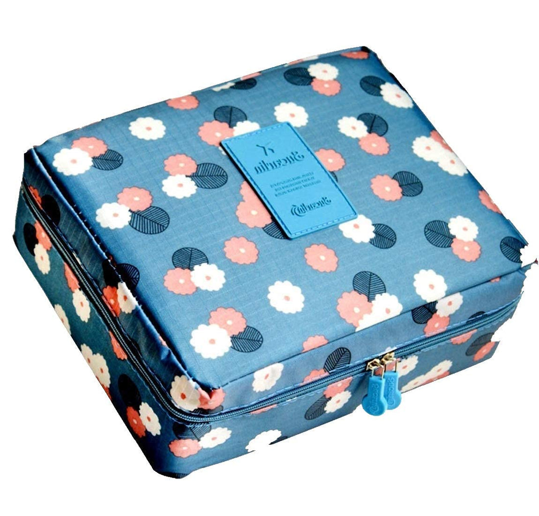 Titu Ki Baatein Cosmetic Bag Travel Makeup Case Ladies Make Up Organizer Storage Pouch Toiletry Women Wash Kit (Random design and color)