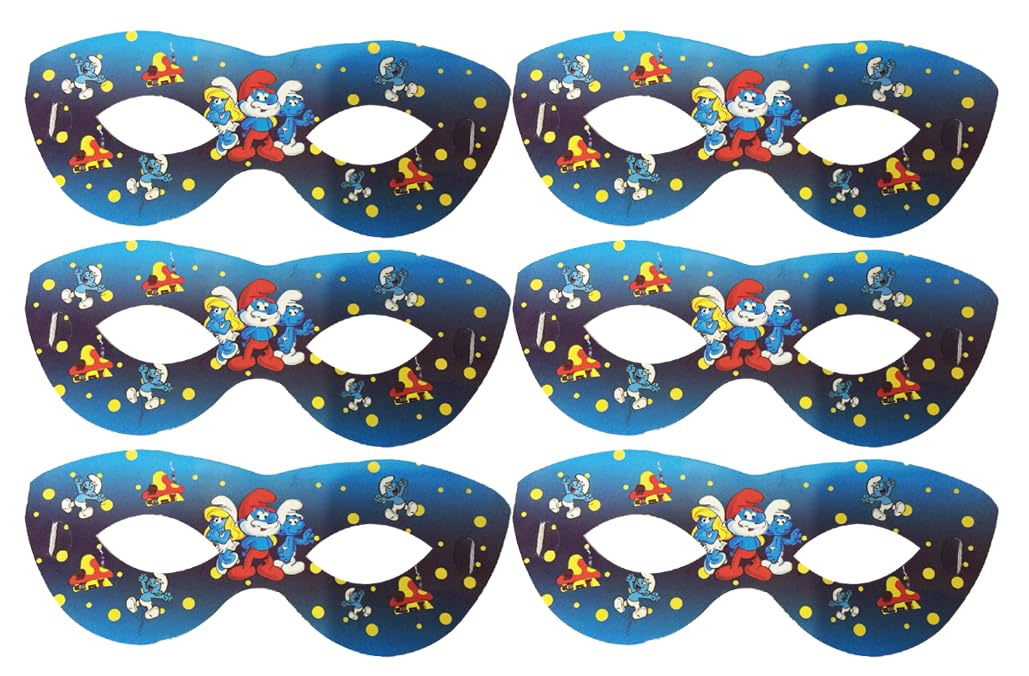 Paper Eye Mask sanafr With Cat Eye Design For Party And Birthday Set Of 6 Pieces