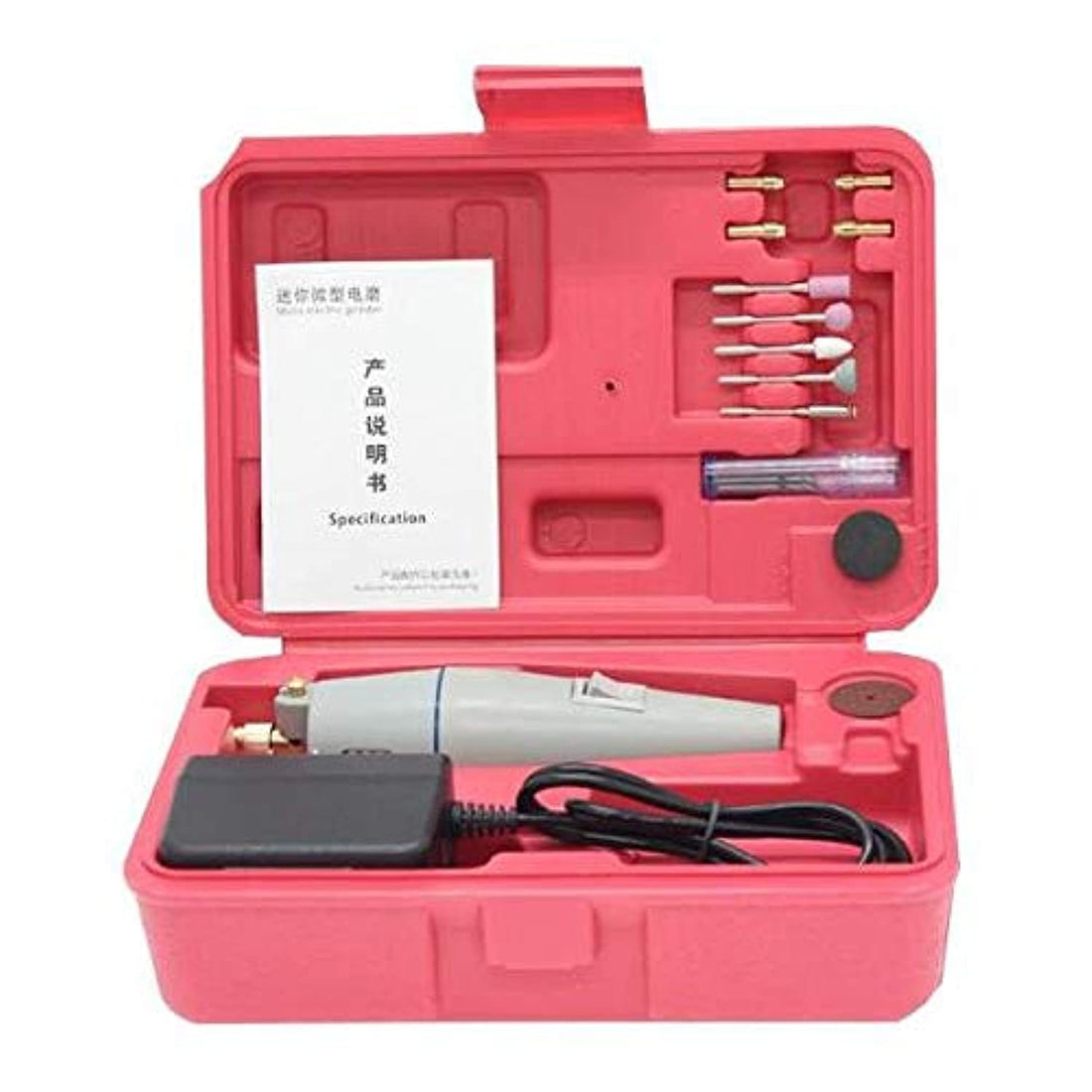 Electric Mini Grinding Handheld Rotary Drill Set with Accessories Power Tools for Craft Projects