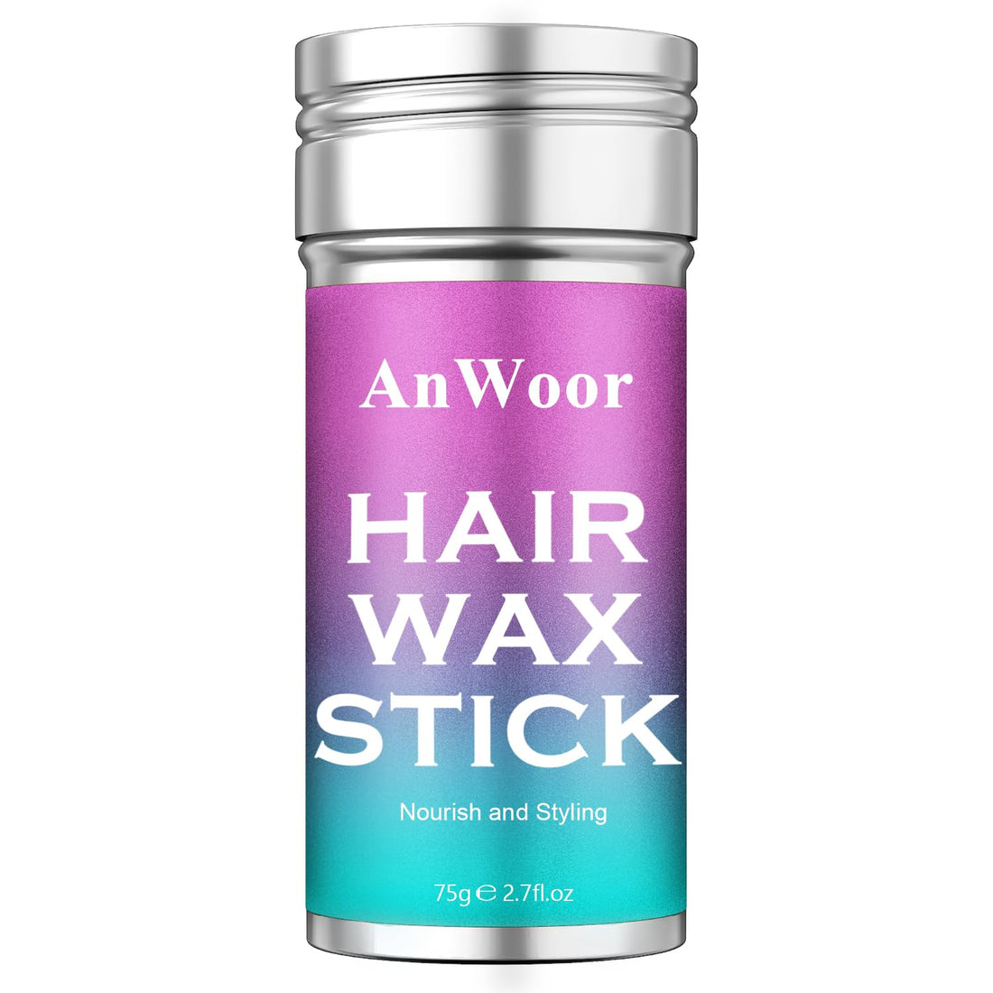 AnWoor Wax Stick for Hair, Hair Pomade Stick Smoothing & Slick Stick for Wigs Non-greasy Styling Hair Wax Stick for Flyaways