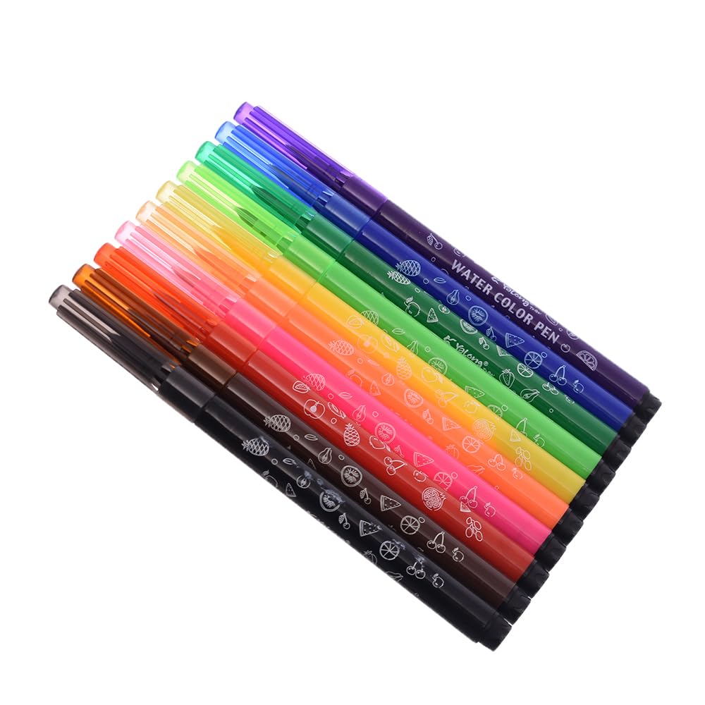 Elmaayergy Y-44/YL211829-10 Set Of 10 Pieces Of Water Colour Marker With Durable Material, Suitable For School And Home