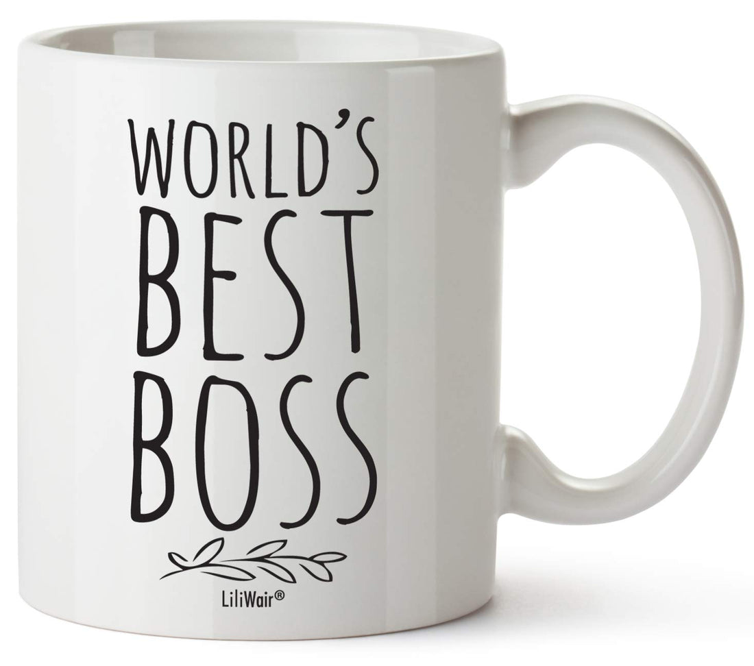 World's Best Boss Mug for the Office | Boss Lady Gifts for Women and Men | Bosses Day Decorations Coffee Mugs