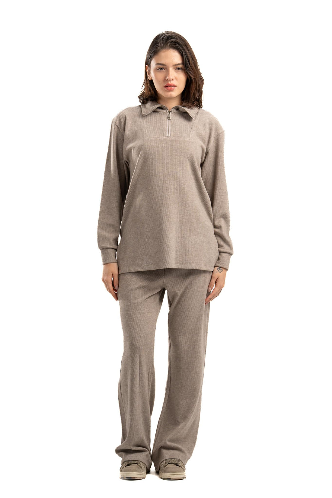 ASTK Womens Rib Knitted Casual Pants