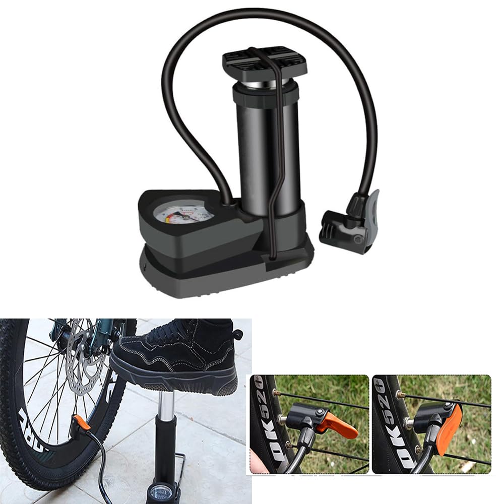 Mini Air Pump Tire Inflator Mini Air Pump for Car Tires, Portable Air Pump for Scooter, Motorcycle, Bicycle, Multi-Use - by KaberTrade