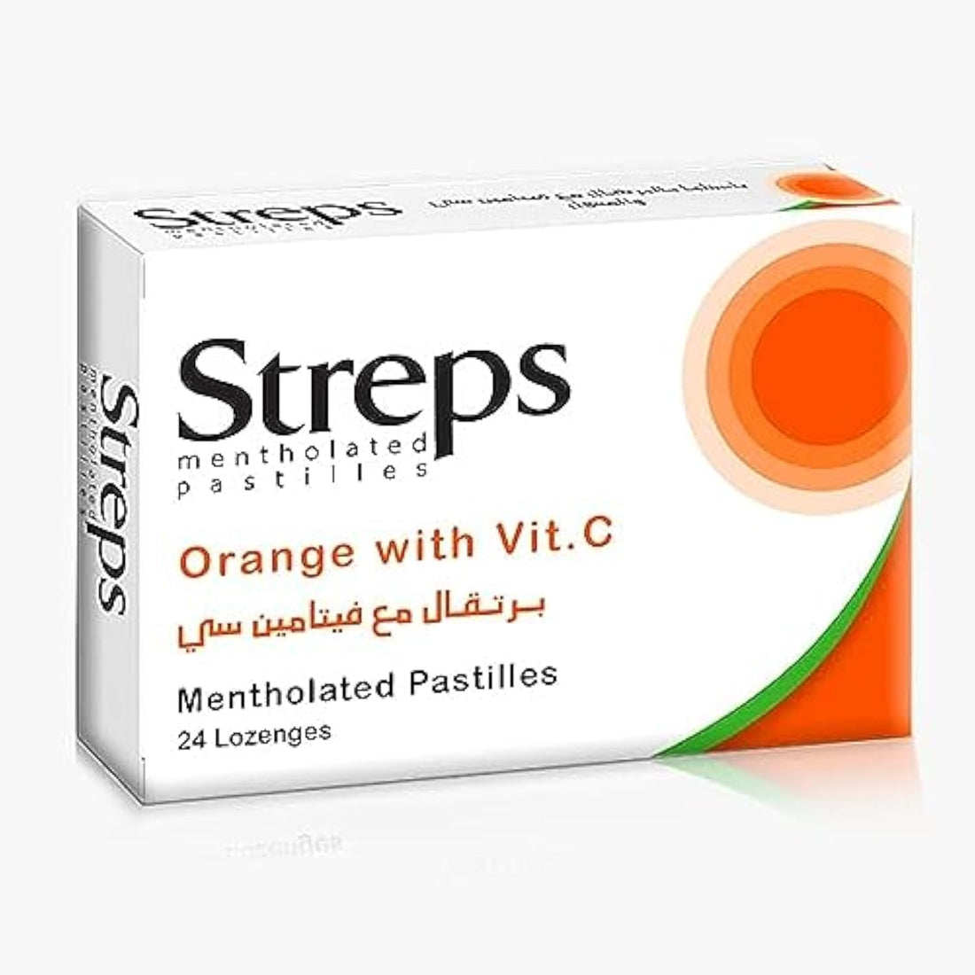 Luna Streps orange + vitamin c (sugar base) box 2 strip