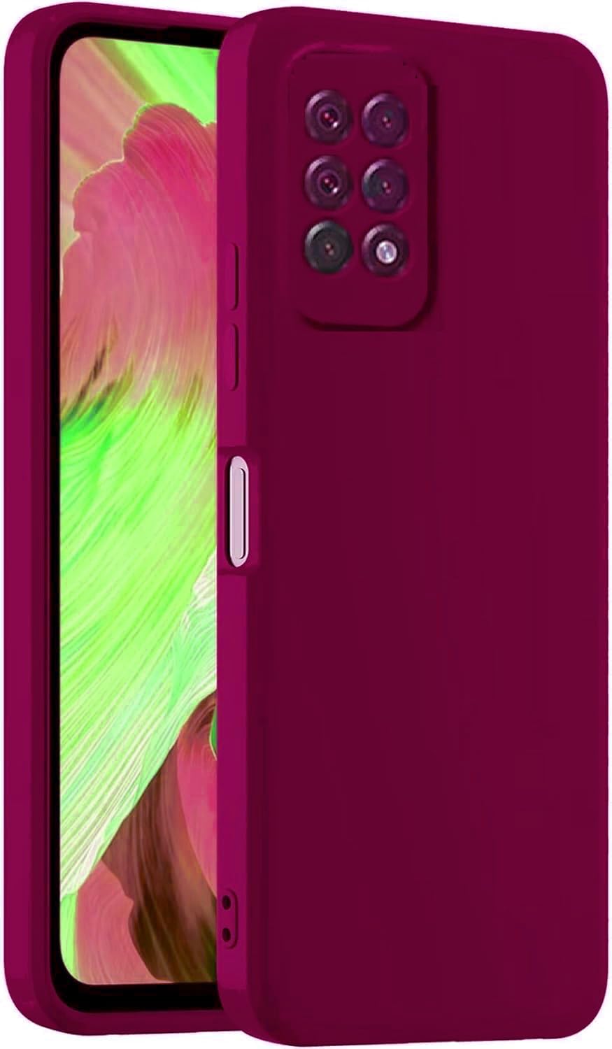 Generic Silicone Case Anti-Shockproof With A Modern, Streamlined Design And Inner Lining, Compatible with Infinix Note 10 Pro (Light Purple)