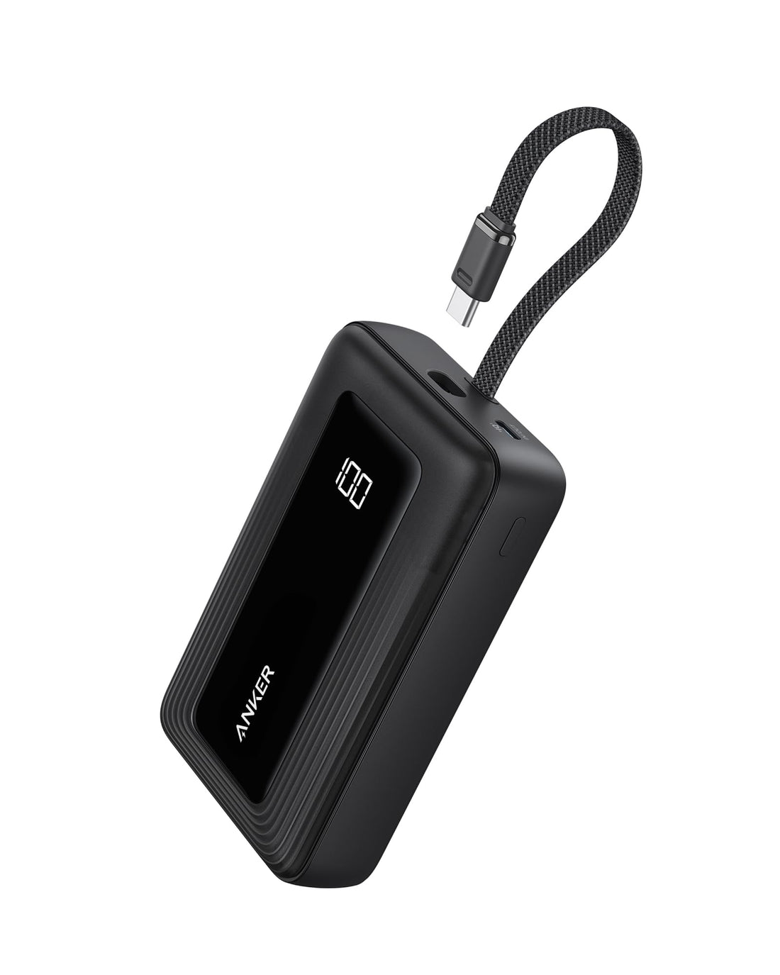 Anker Zolo Power Bank, 20000mAh 30W High Speed Portable Charger with Built-in USB-C Cable, for iPhone 16/16 Pro/16 Pro Max/16 Plus, MacBook, Galaxy, and More