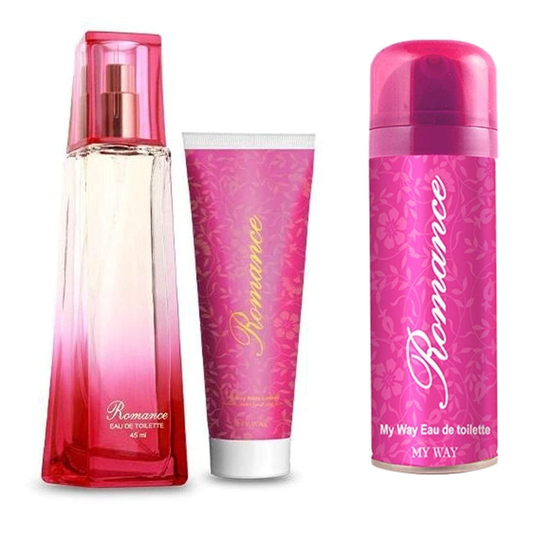 My Way Romance set for women EDT & body spray and body lotion