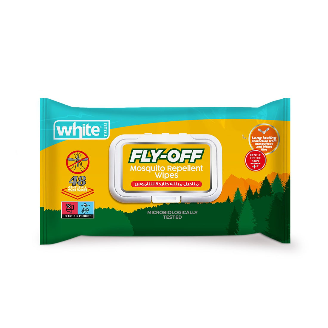 White fly-off 48pcs