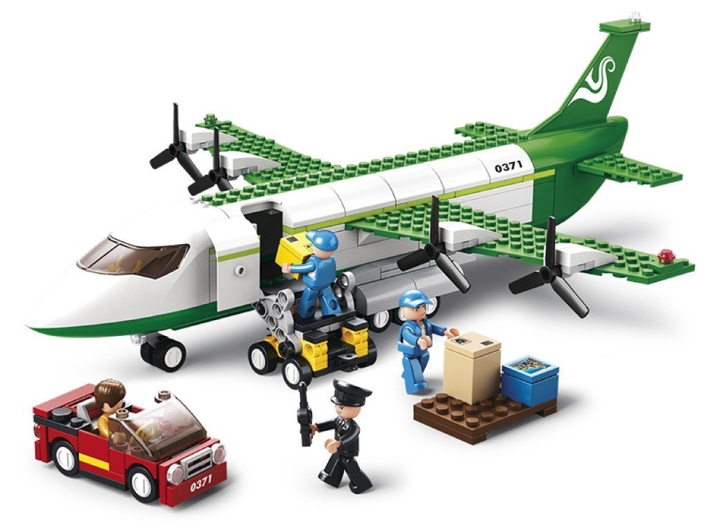 Sluban SlubanM38-B0371 M38-B0371 Air Freighter Building Bricks Set