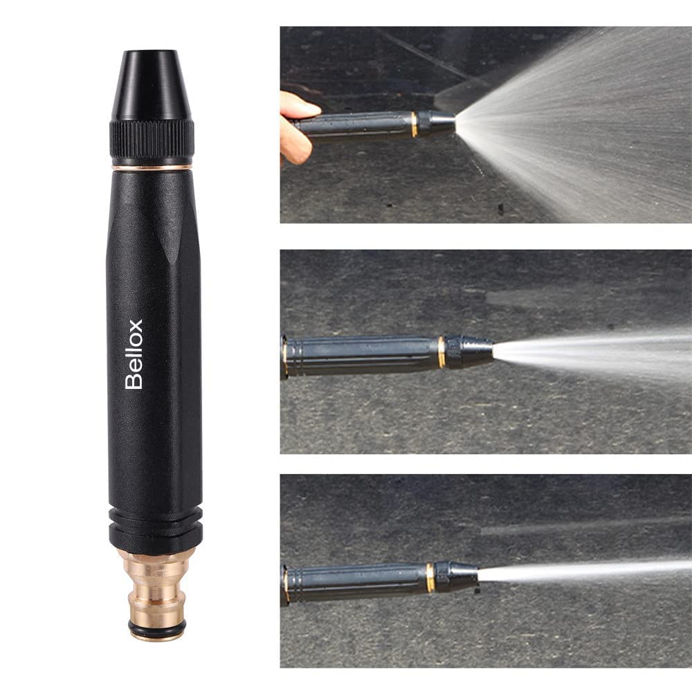 BELLOX ENTERPRISE Car Water Spray Nozzle, High Pressure Water Spray Gun Nozzle, Water Hose Nozzles for Gardening, Washing Bikes, Cars, Window Cleaning