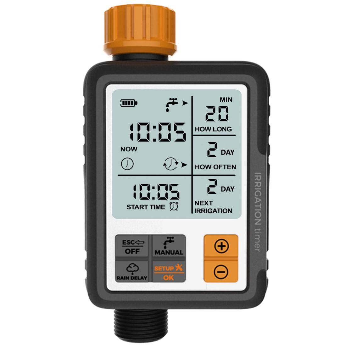 Kazeila Programmable Water Timer, Digital Irrigation/Sprinkler Timer for Garden Lawns Pool, Water Hose Timer with Irrigation Features Rain Delay/Manual/Automatic Watering System, HTC-311