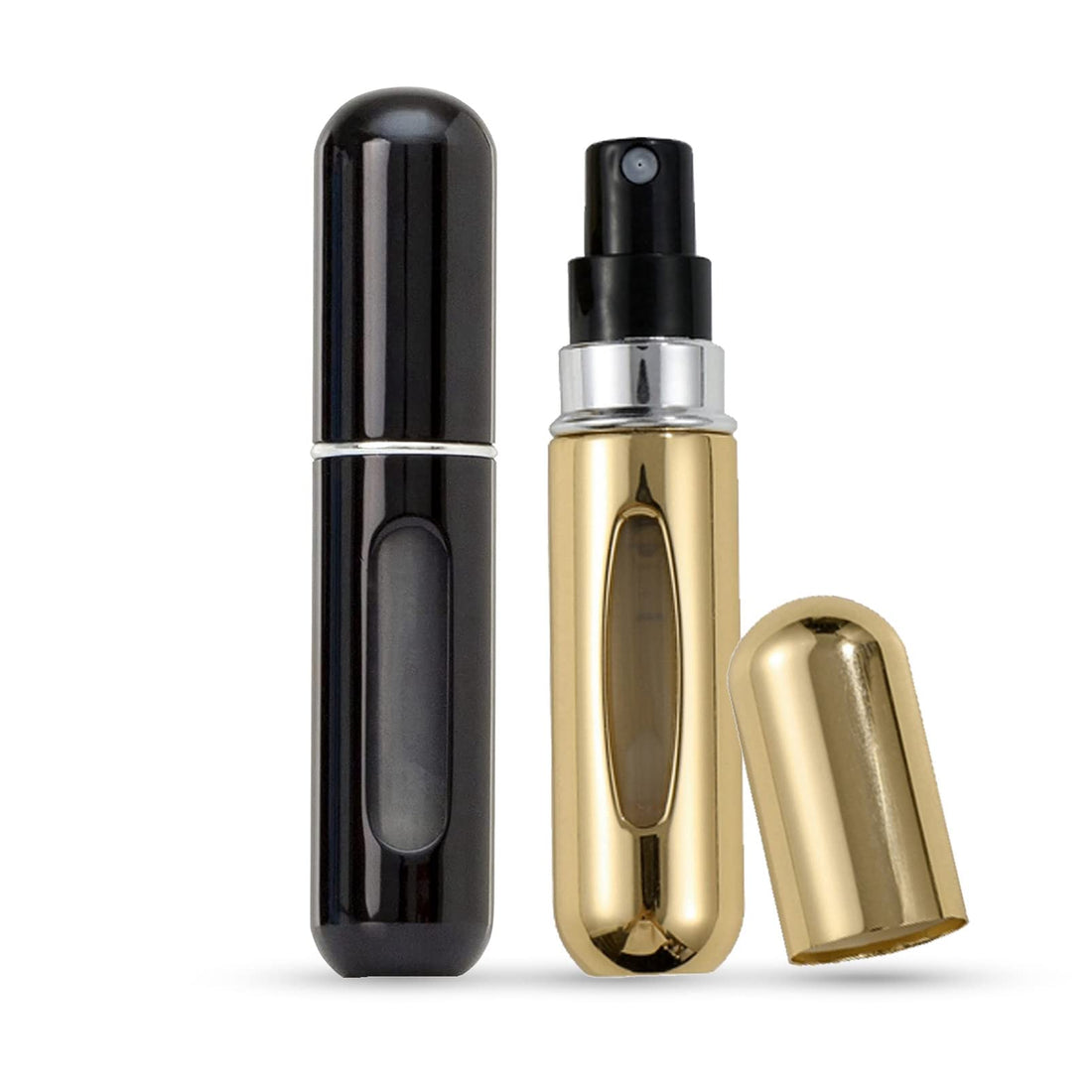 KAYZON Refillable Perfume Atomiser, 5ml Mini Travel Perfume Bottle Portable Perfume Spray Bottles for Trip, Handbag Purse Luggage - multicolor