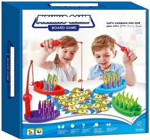 Kids Fishingg Board Game, Magneticc Rod and Fishh Set, Ages 3+, 1-4 Players, Competitive Fun