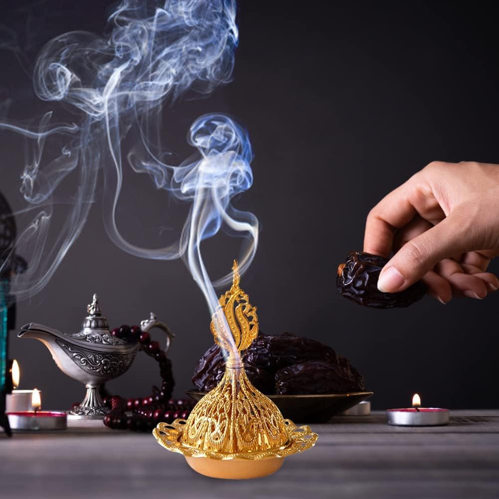 FASHION.HOME Premium Metal Incense Burner (4 Pack) Random Shapes | Perfect for Holidays and Celebrations