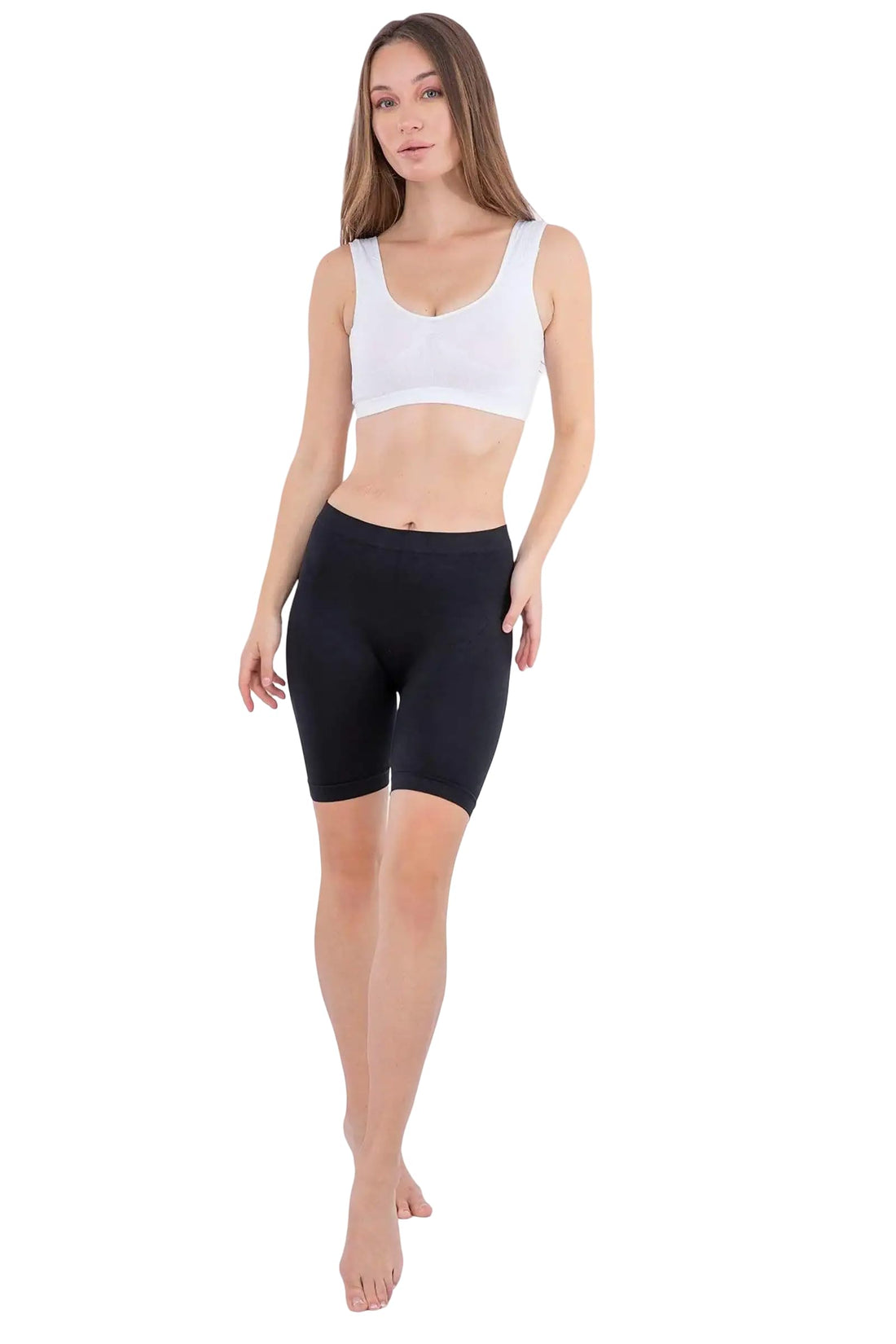 Carina Women's Microfiber Sport Short, Black, XXL - Loose