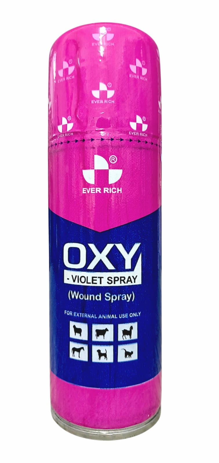 Ever Rich OXY Spray, Skin Disinfectant for Wounds and Infections for Animals, for External Use Only