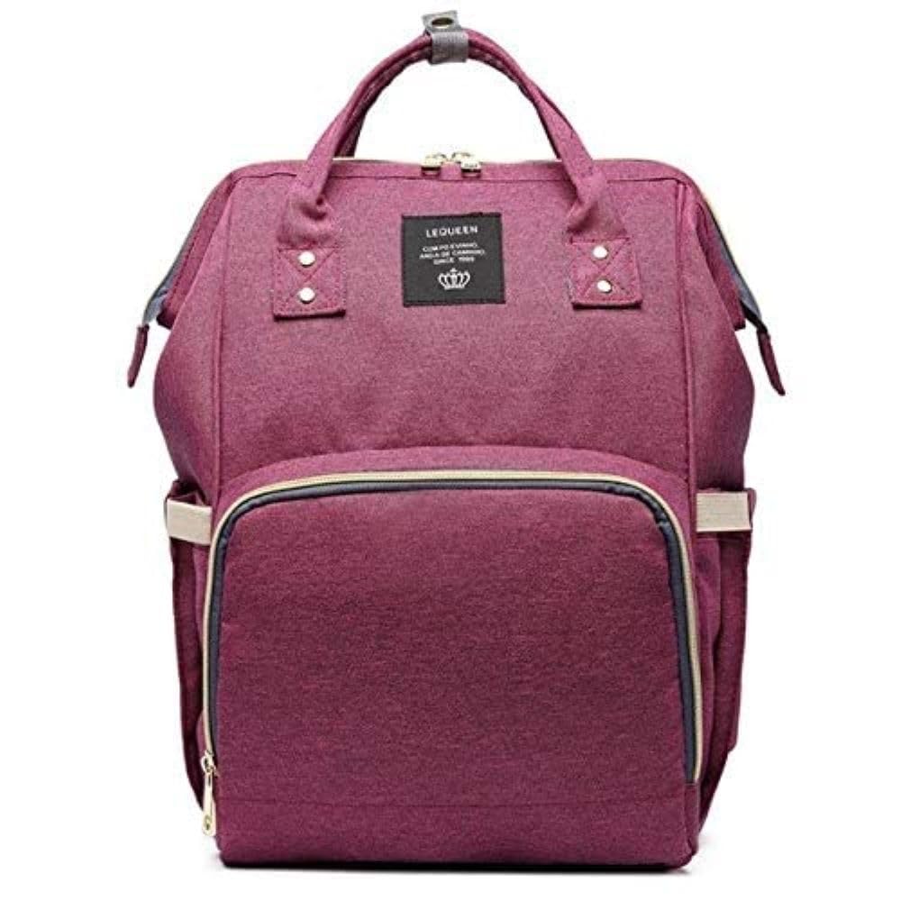 D-Kaby Multifunctional Diaper Bag 3 in 1, Travel Backpack with Large Capacity Carry Bag - Waterproof Baby Crib, Diaper Changing Backpack, Baby Care Handbag in One Red Item