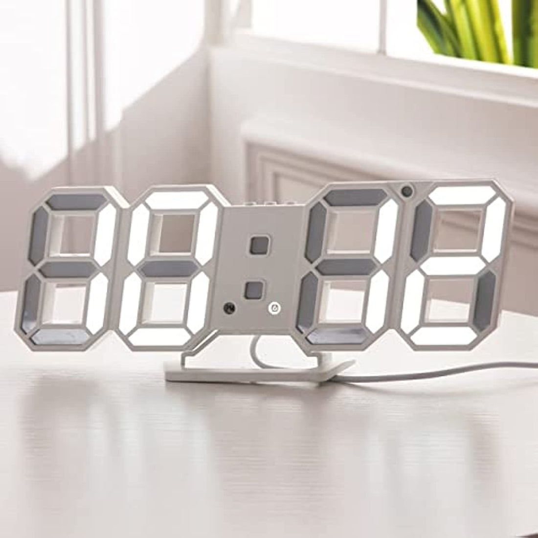 LED Digital Wall Clock Alarm Date Temperature Automatic Backlight Table Desktop Home Decoration Stand Hang Clocks Digital Clock