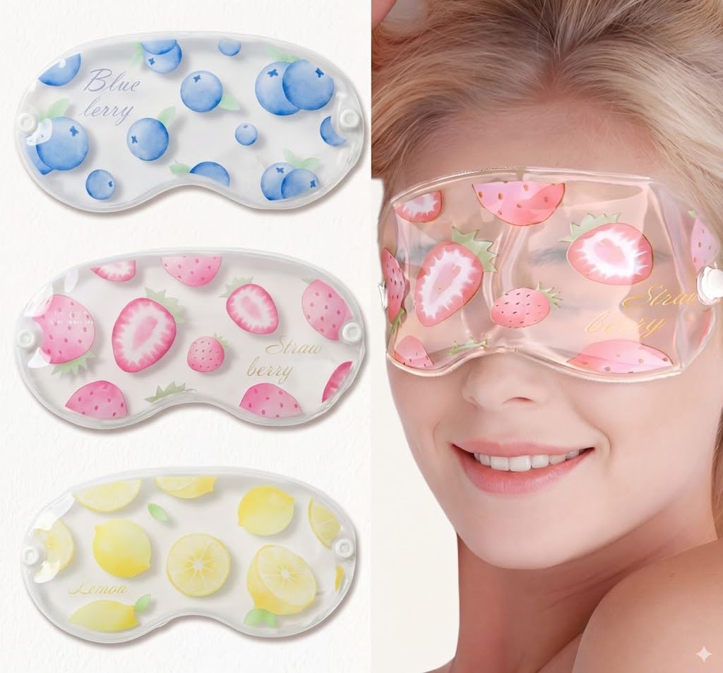 Cartoon Gel Eye Mask, Sleeping Cold Compress Eye Mask, Cold/Hot Compress Reusable Cute Cooling Ice, Travel Essentials-1 pc -random design