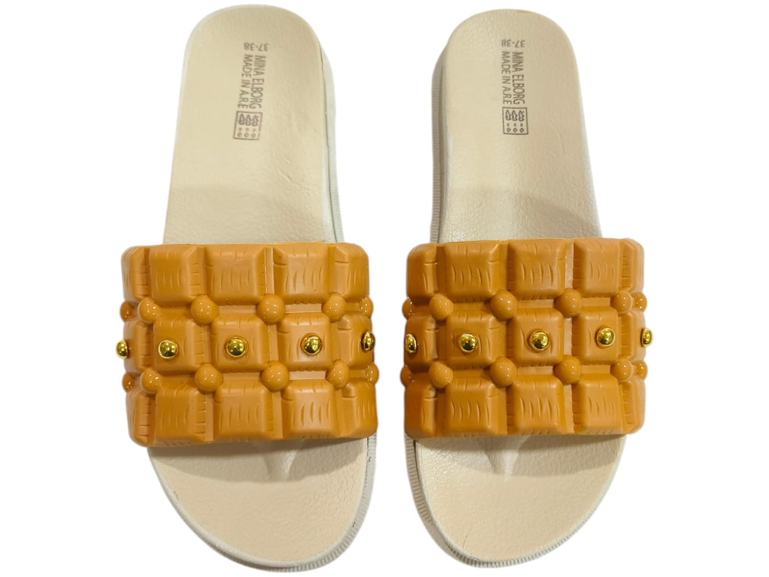 Romba Lightweight Comfortable Home Slippers Street Bathroom Slippers - Waterproof Fashion Design for Girls and Women