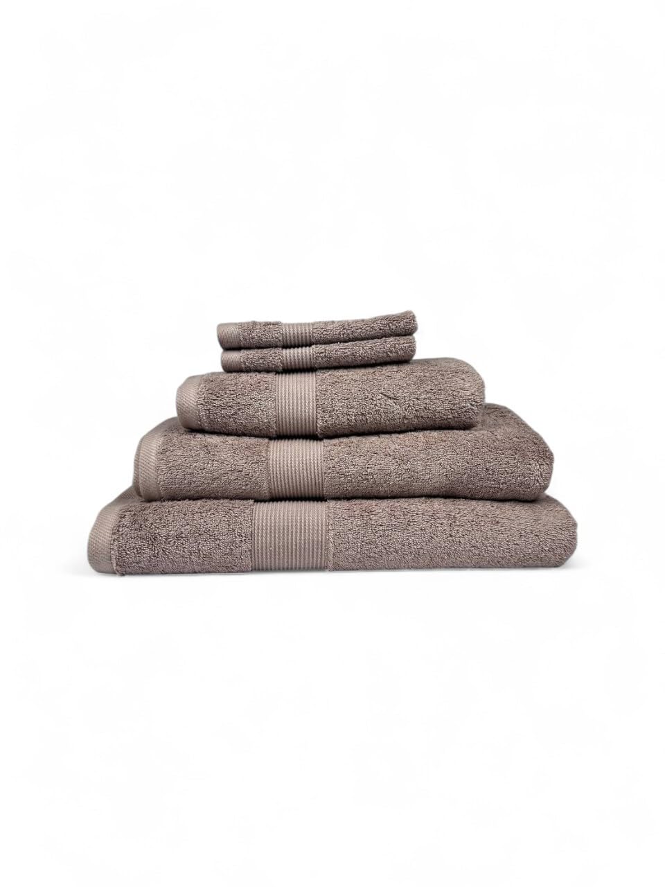 Move In Bundle (5 Pieces) – 2 Face (33x33 cm), 1 Hand (50x100 cm), 1 Bath (70x140 cm), 1 XL Bath (90x160 cm) – 100% Egyptian Cotton – 600 GSM – Beige