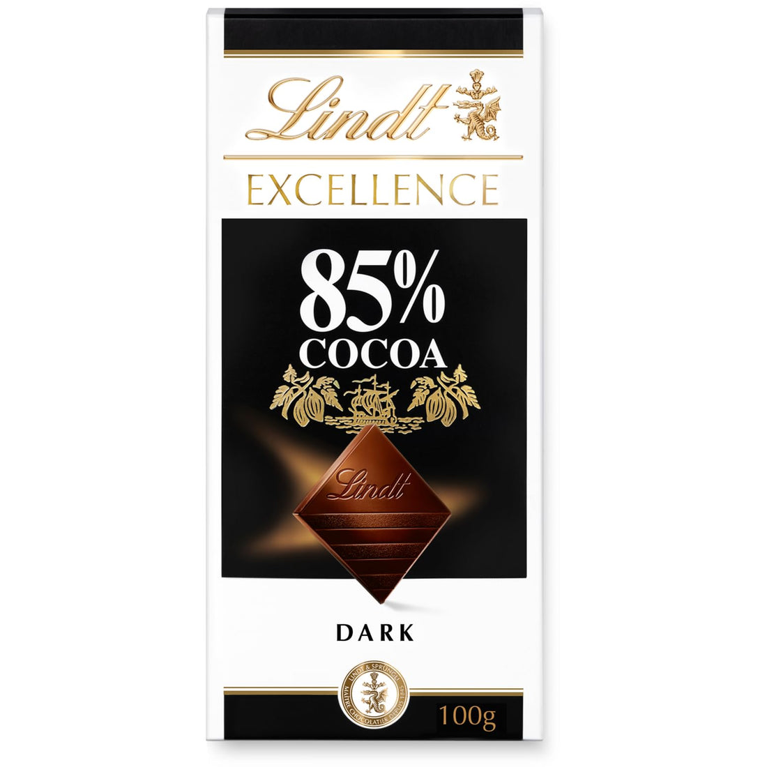 Lindt Excellence Dark 85% Chocolate, 100g