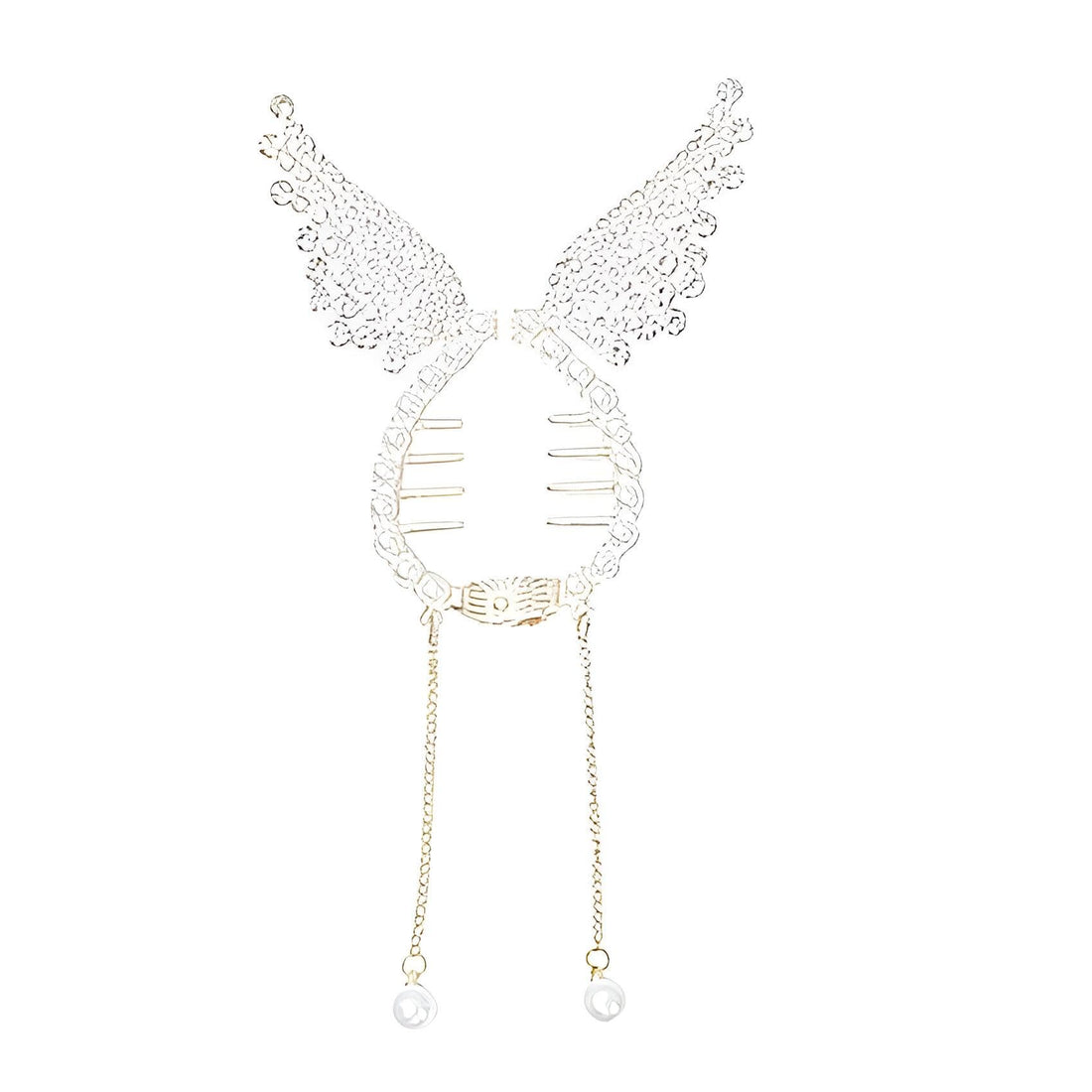 Tassel Hair Accessory - Decorative Pearl Butterfly Hair Clip with Strong Grip for Women and Girls, Ideal for Buns, Ponytails, and Stylish Twisting Hairstyles with Elegant Charm
