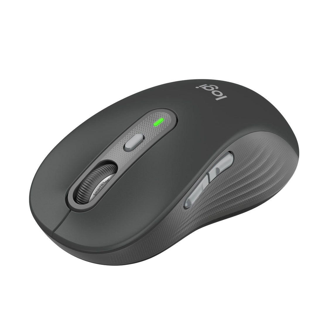 Logitech Signature Plus M750 L Wireless Mouse - for Large Hands, SmartWheel, Bluetooth, Multi Device, 24-Month Battery, Silent Clicks, Customizable Side Buttons, Contoured Shape - Graphite