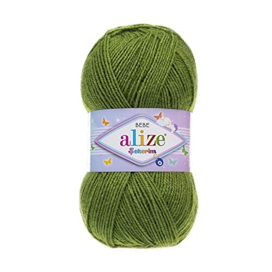 Alize SEKERIM BEBE Green 210 - Crochet and Knitting Yarn