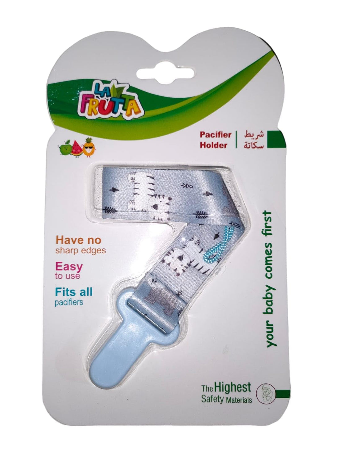 La Farutta Pacfier clip with ribbon fits all types of Pacfiers