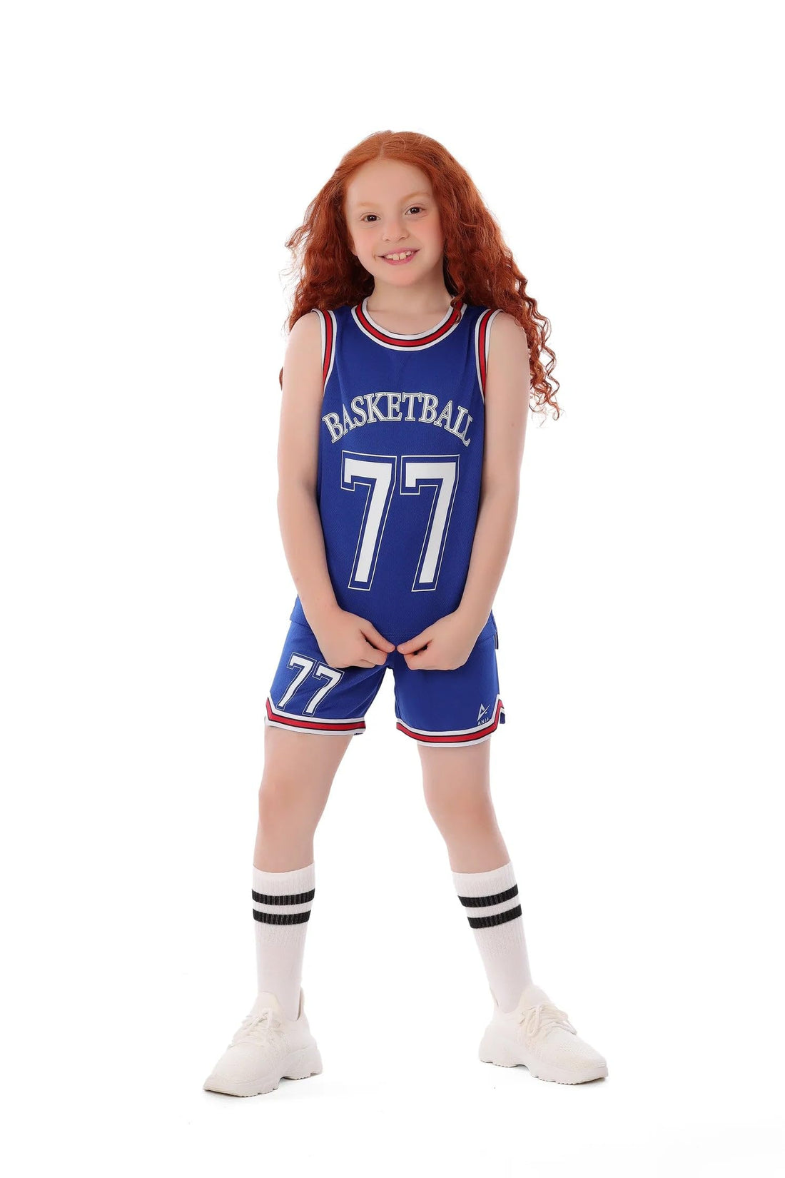 Girls Basketball Kids Kit – Sporty Sleeveless Jersey and Shorts Set