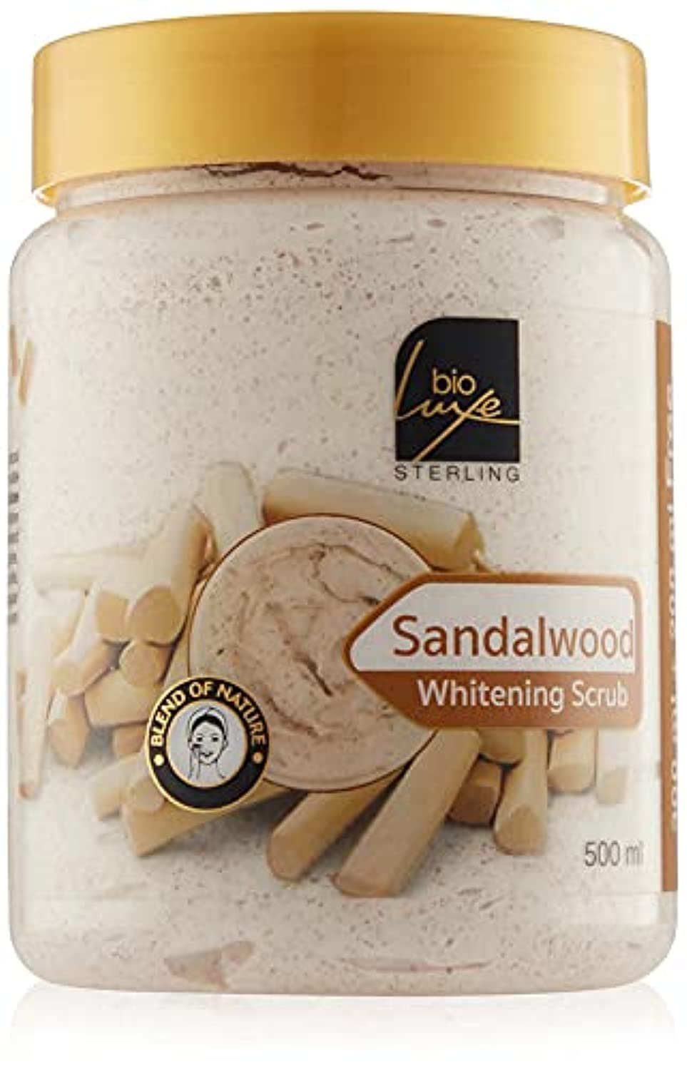 Bio Luxe Sandal Wood Whitening Scrub, 500 ml