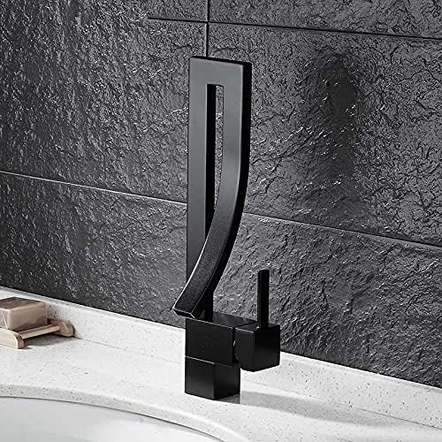 Water Mixer (360° Yotern Movable Basin Mixer Side Hand Hot Cold Very Elegant Design) (Black)