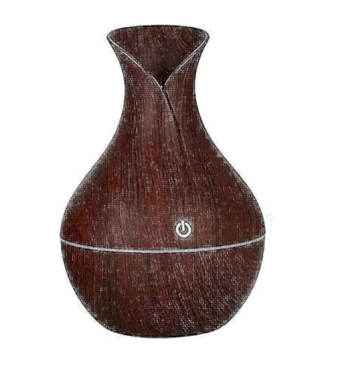 Aromatherapy Air Purifier with 7 LED Colors (130ml, Brown)