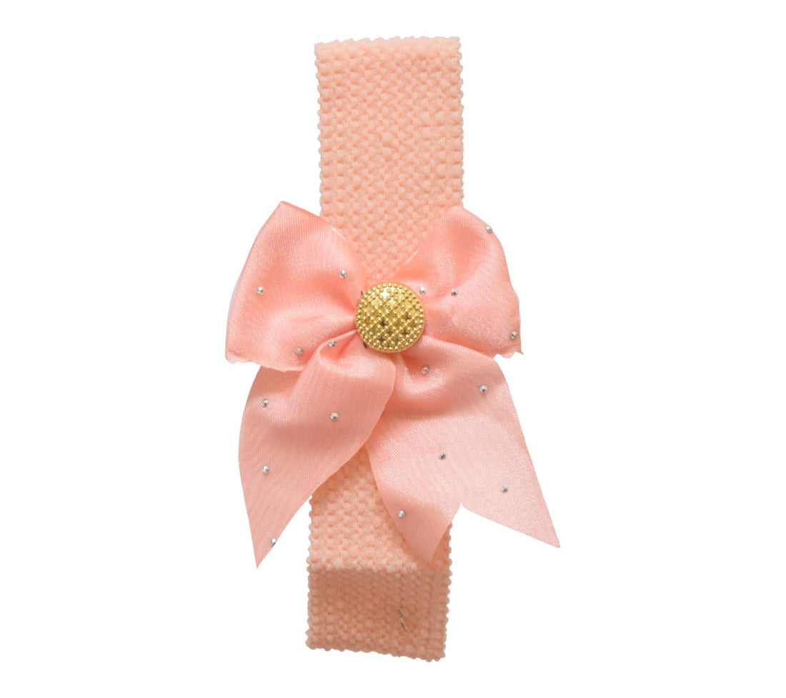 Daphne Girls' Cotton Bow Hair Band - Pink