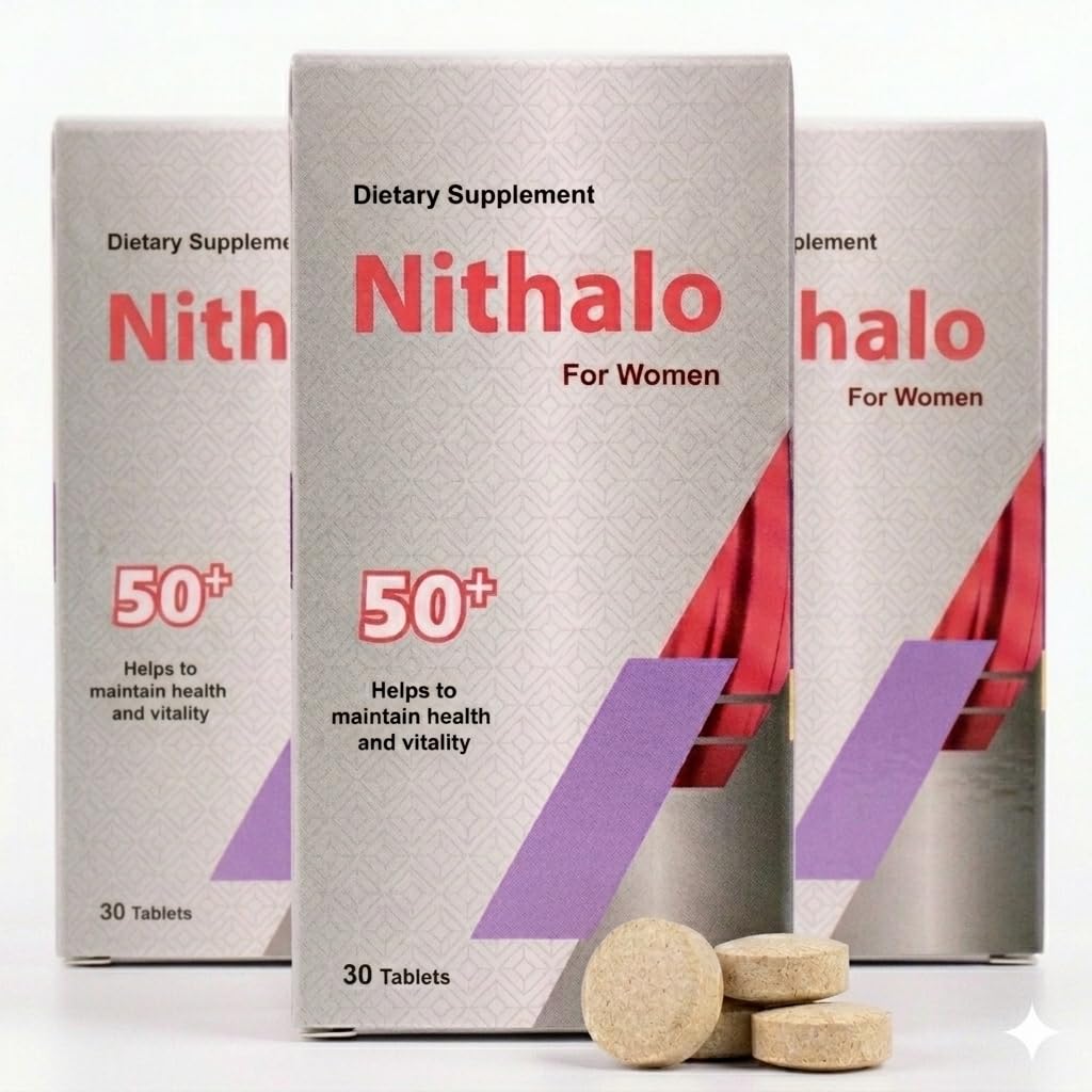 Nithalo Multivitamin for Women 50+ | Pack of 3 x 30 Tablets | Daily Women’s Nutritional Needs for Adults Over 50, (90 Tablets)