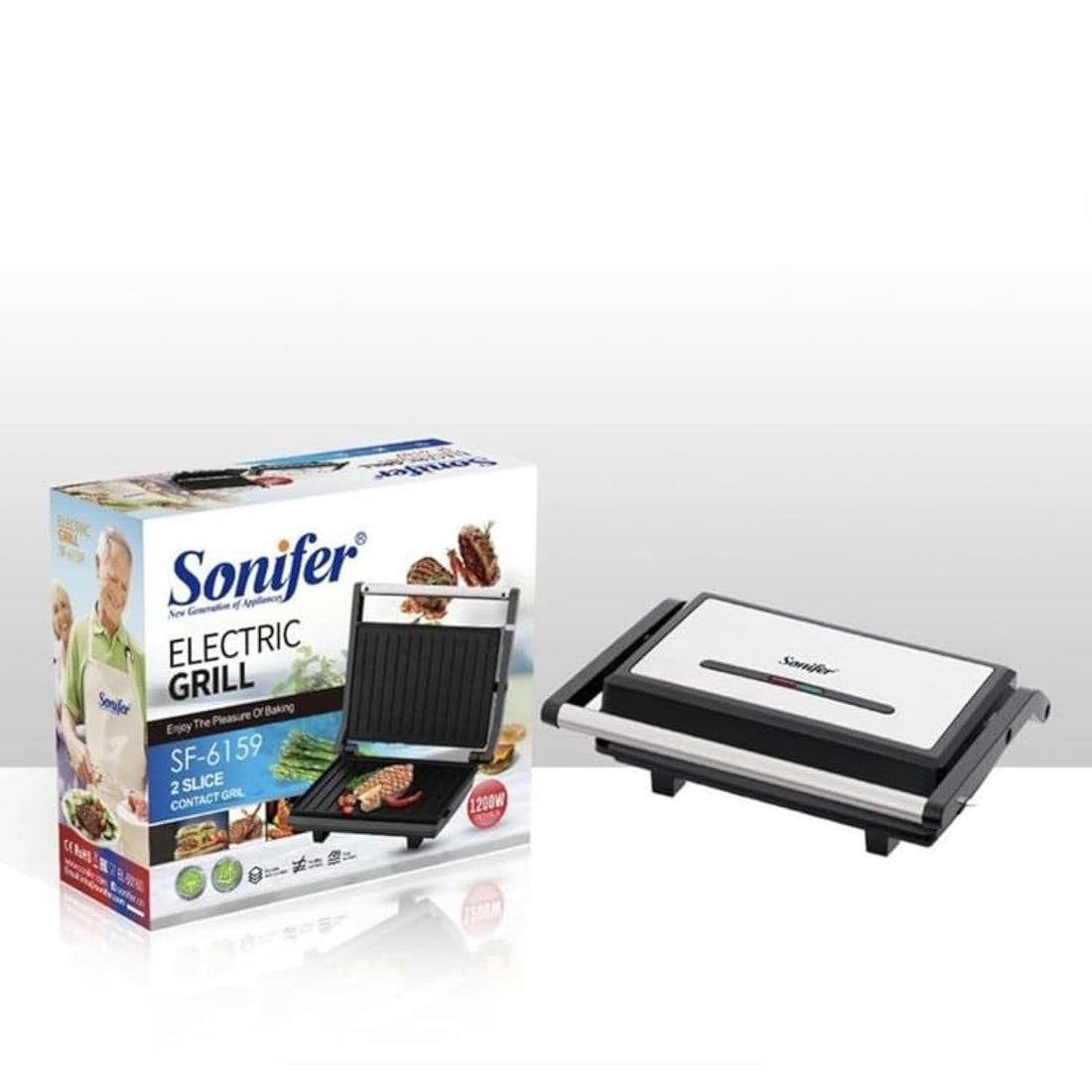 Sonifer SF-6159 1200W Electric Toaster Grill