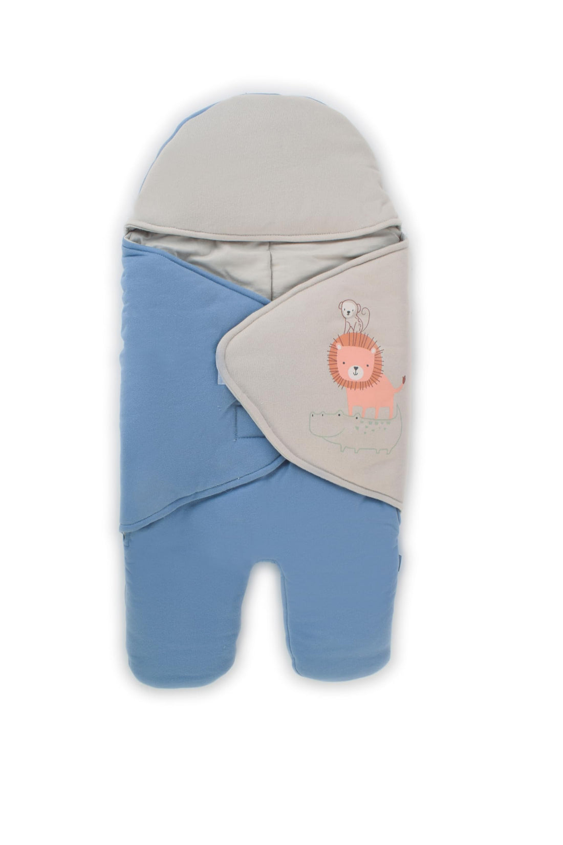 Junior Baby Boy Two Tones Wearable Blanket, 3 Months