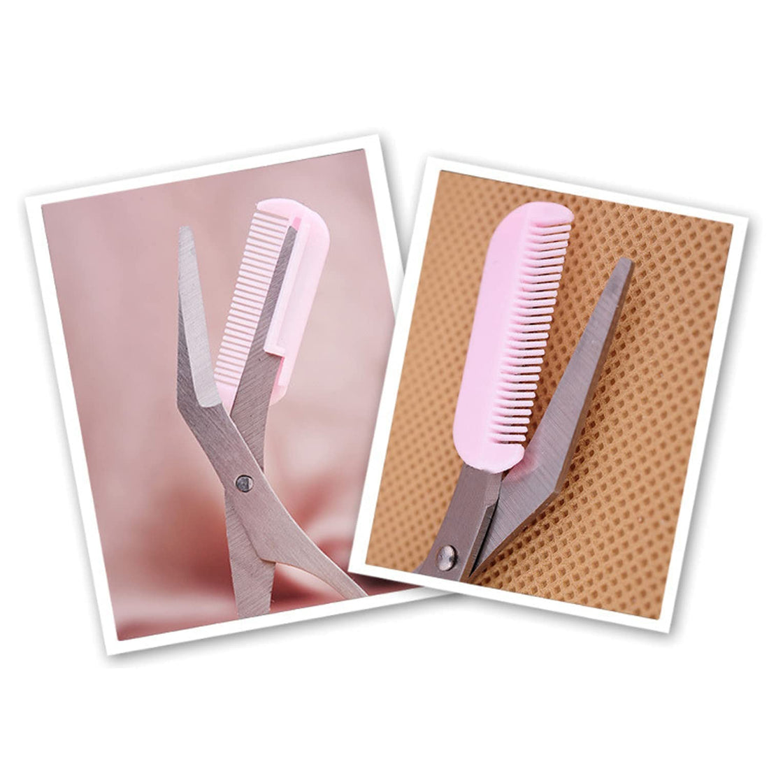 Trimmer scissors With Mini Comb Ladies Auxiliary Eyebrow Comb Scissors Eyebrow Trimmer Scissors With Comb Remover Makeup Tools Hair Removal Grooming Shaping Shaver Trimmer Eyelash Hair Clips