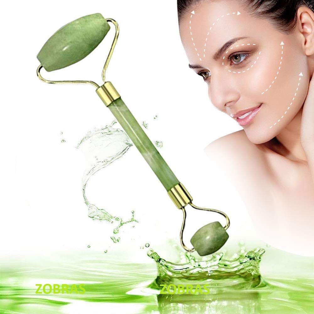 Manual Face Massager Jade Stone Roller for Facial Massage Under Eye Dark Circles Remover Beauty Massager for Face, Under Eye, Forehead, Neck Anti Aging Wrinkle Remover Tool, 1PC Features: Face Massage
