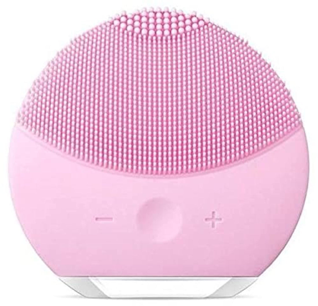 Forever Facial Cleanser Massage Brush, silicone rechargeable electric facial cleanser, deep cleaning, brighten skin, compact and soothing - Light Pinkco6878yuturoaa66645