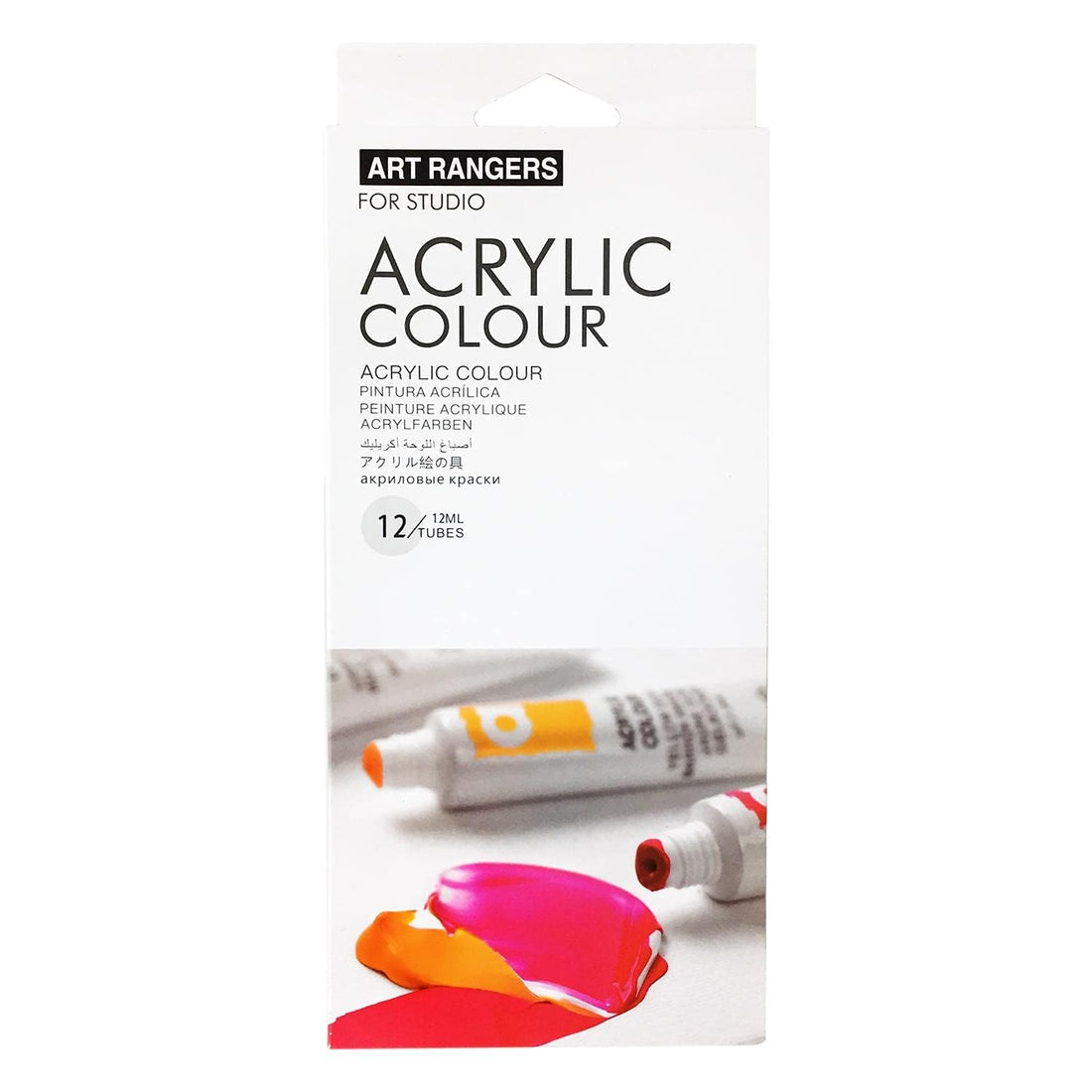 Art Rangers Acrylic Colors Tube Set 12 x 12 ml, Multicolor