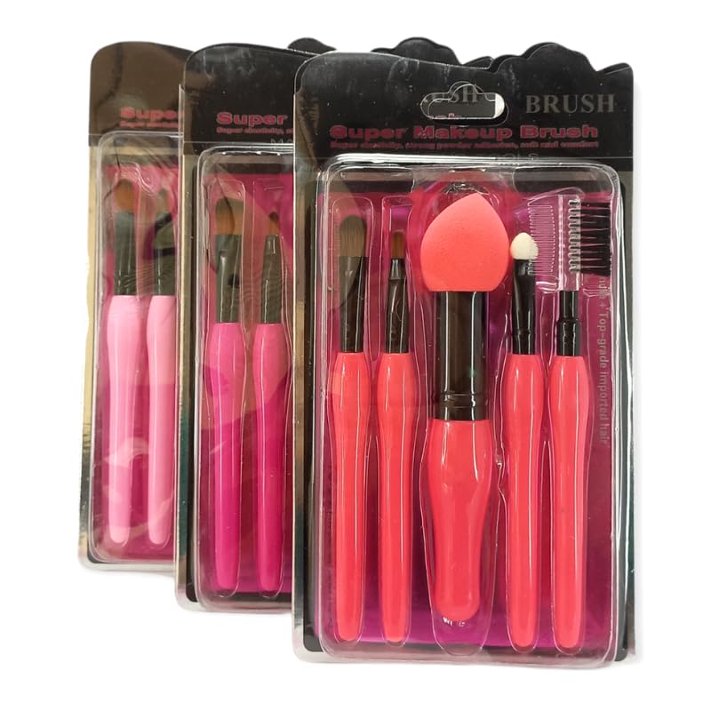 Professional Makeup Brush Set - Complete Beauty Tool Set for Blending Shadows and Eyeliner - Soft Brushes with High Elasticity for Perfect Makeup Look and Even Coverage