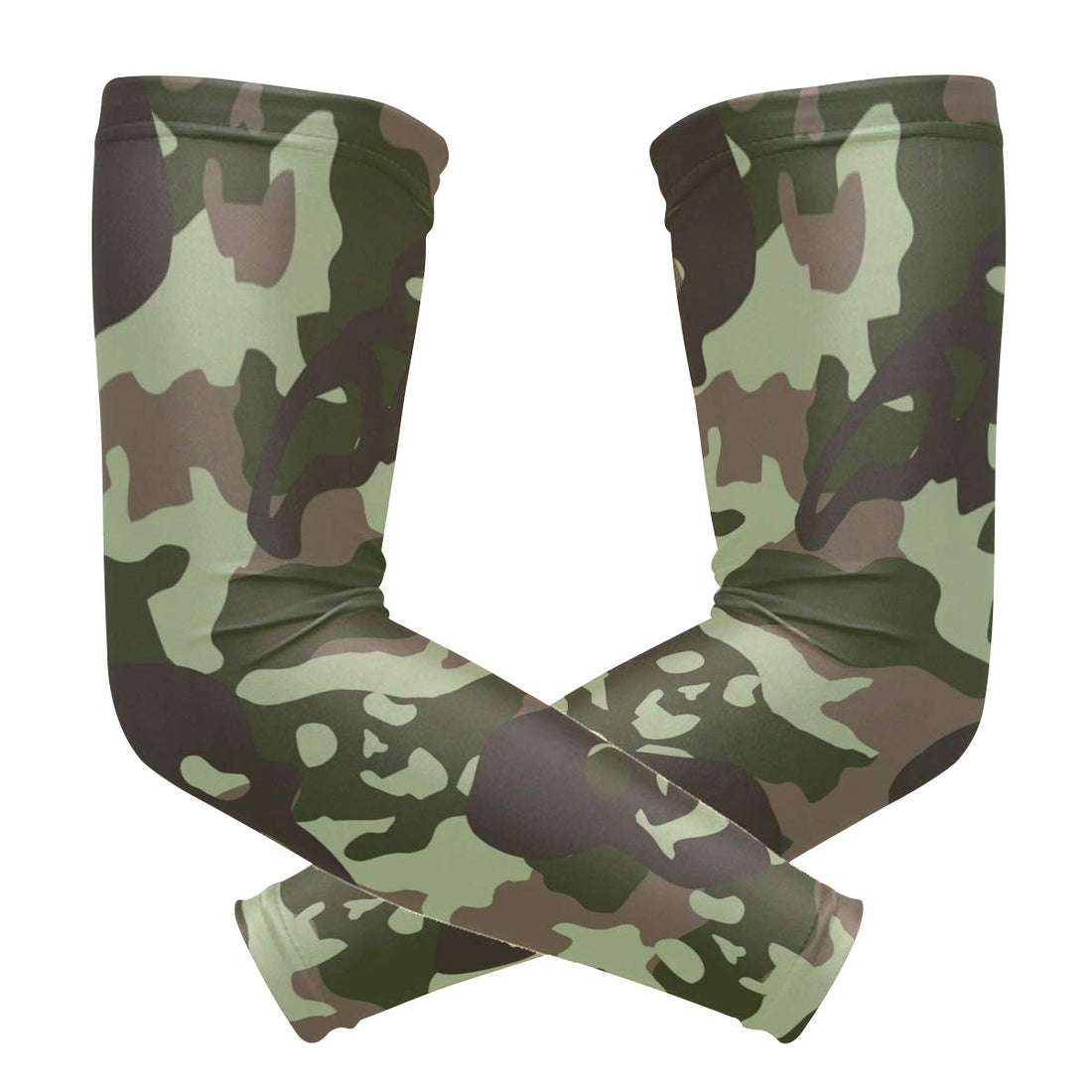 Country Flag Cooling Arm Sleeves Cover Uv Sun Protection for Men Women Running Golf Cycling Arm Warmer Sleeves 1 Pair, Camo, L