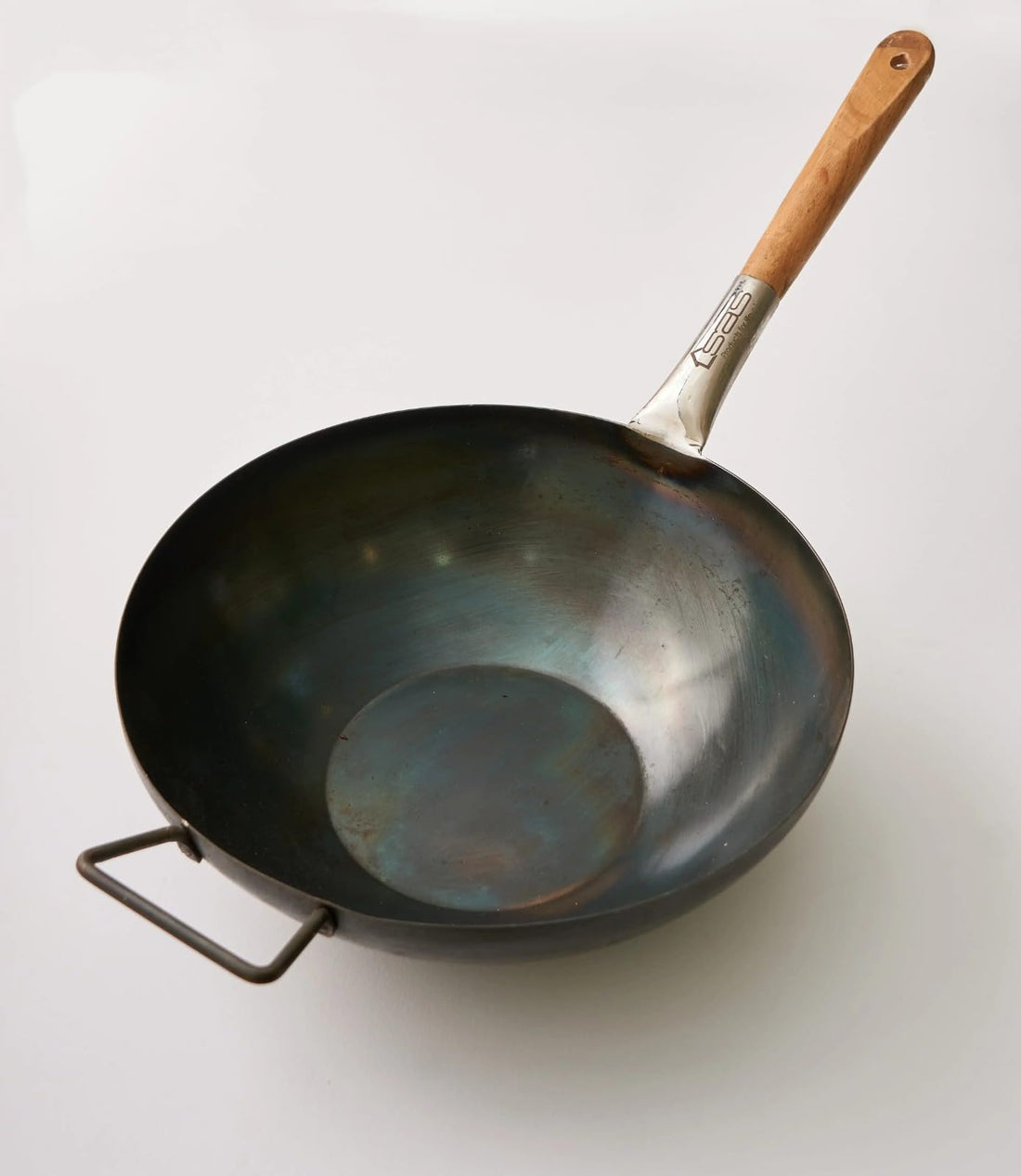 Jalsa YOSUKATA Carbon Steel Wok Pan – 30 cm Traditional Deep Frying Pan, Pre-Seasoned Durable Design, High-Heat Stir-Fry Cooking Wok for Asian & Home Kitchen Use