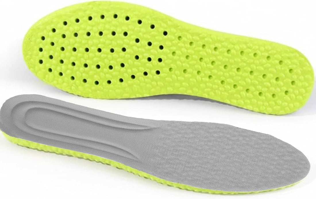 Dr. Joe Orthopedic Shoe Foot Comfort Silicone Medical Sole Breathable Shock Absorption Insoles Cut to Size 41-45 for Running Walking Sneakers Support Relief | Sold by Alkhawas Store | Grey-Green