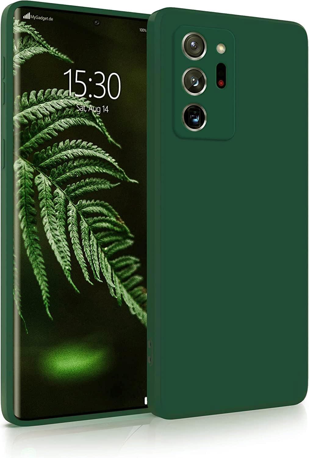 Generic Silicone Phone Case Padded Inside with Camera Protection, Compatible with Samsung Galaxy Note 20 Ultra (Olive)